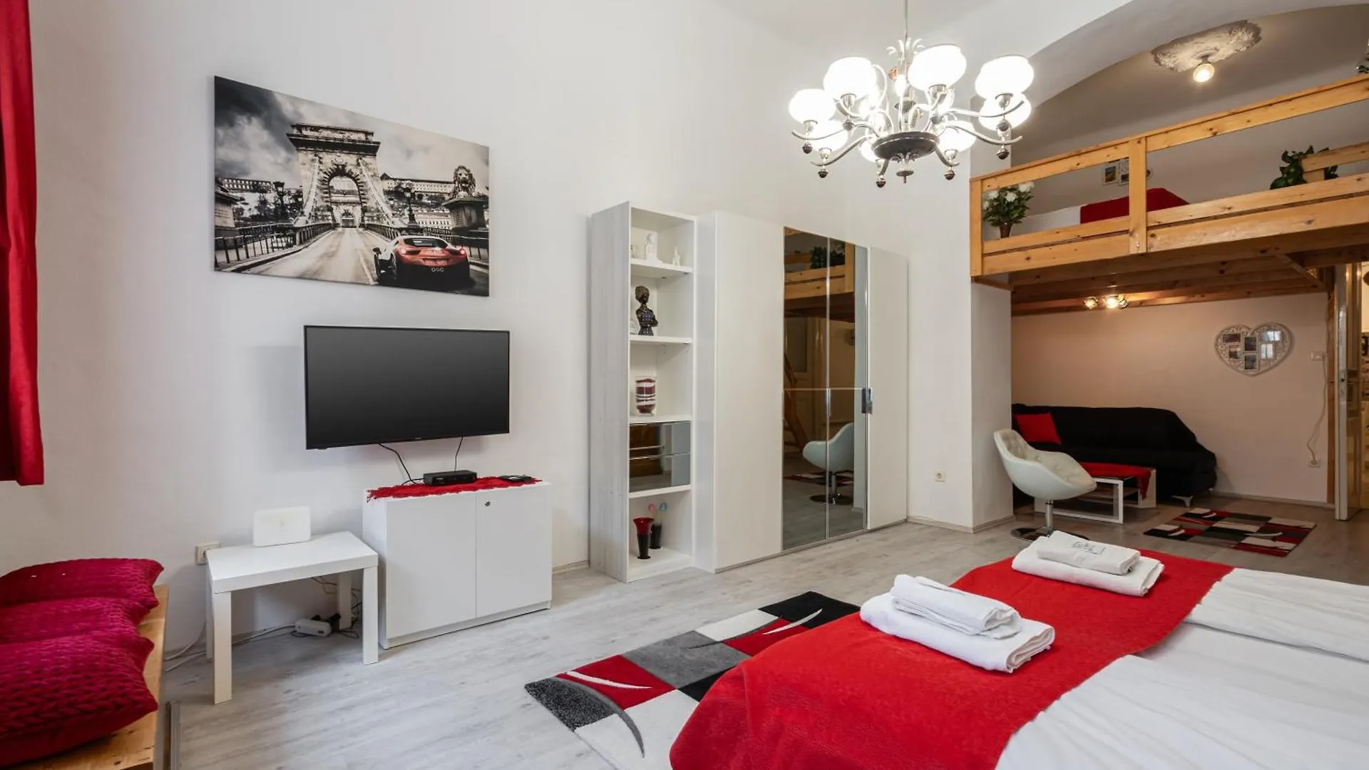 Red Romance Apartment Budapest Hungary