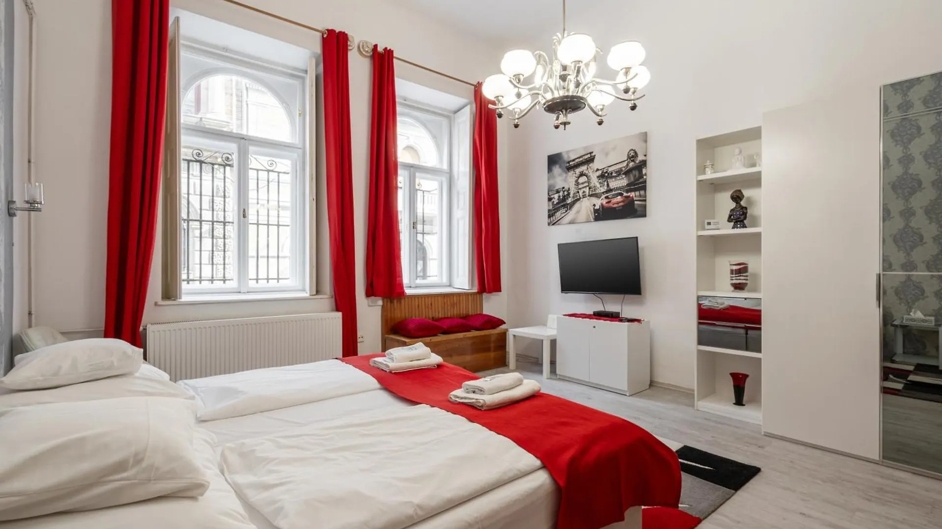 Red Romance Apartment Budapest Hungary