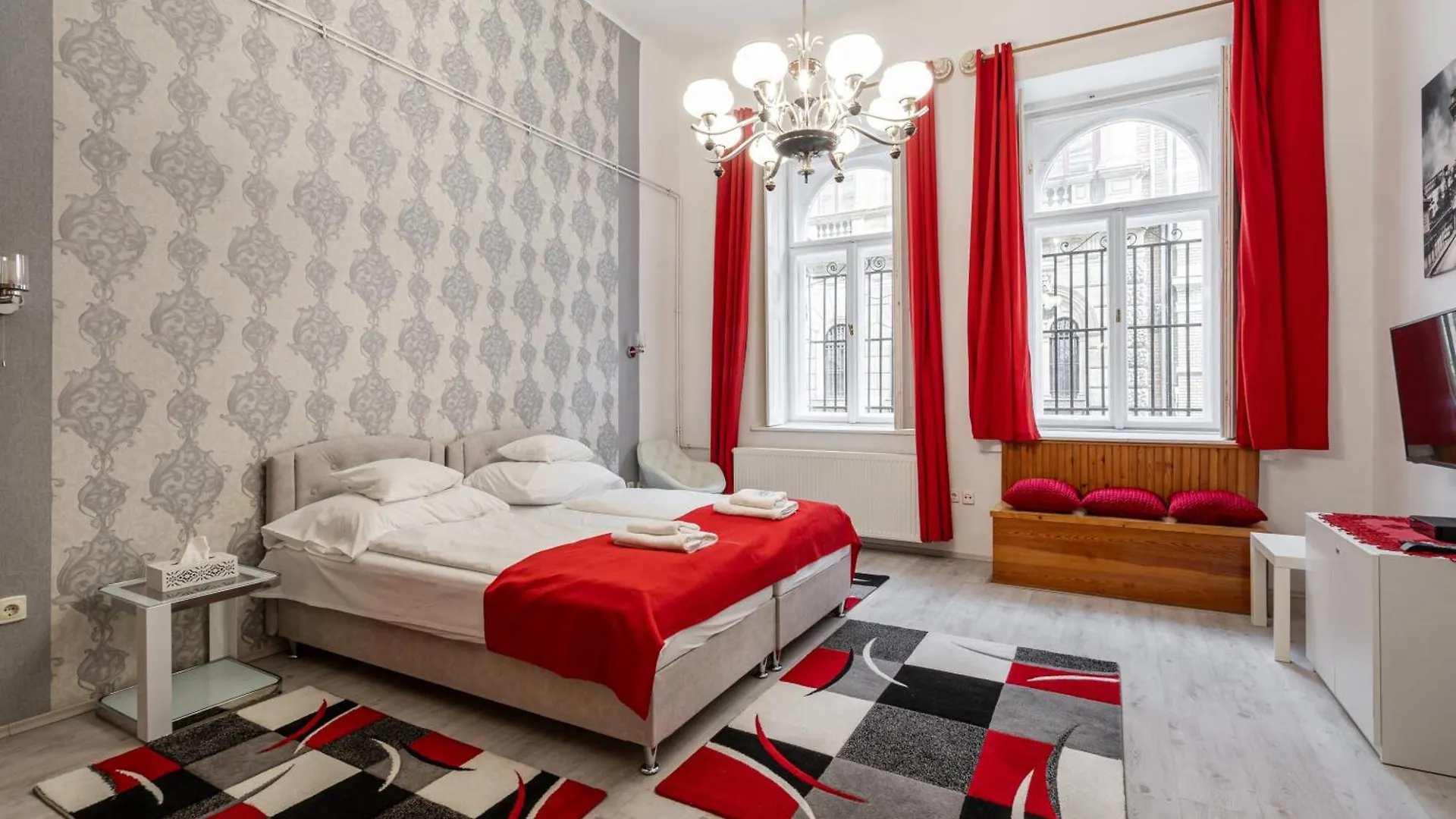 Red Romance Apartment Budapest Hungary